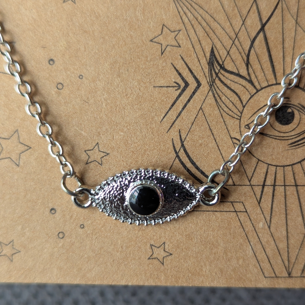 Silver Evil Eye 👁️ Necklace